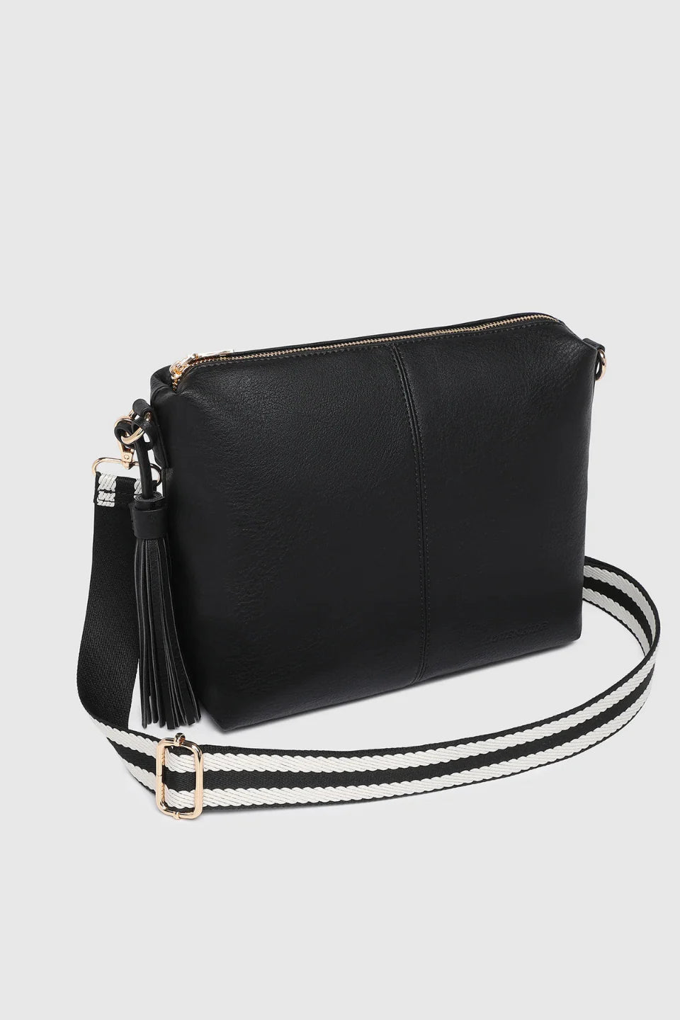 Louenhide - Daisy Stripe Crossbody Black
