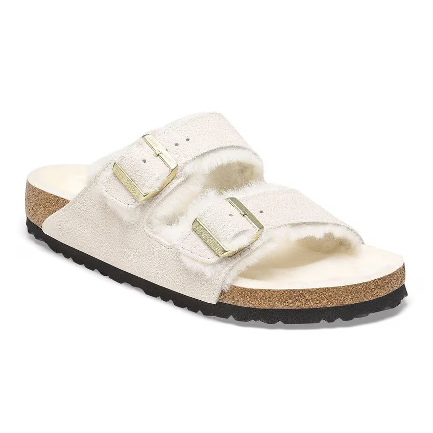 Birkenstock - Arizona Shearling Antique White