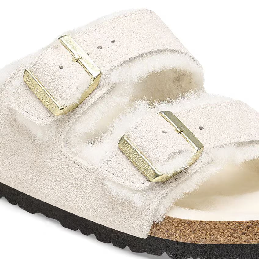 Birkenstock - Arizona Shearling Antique White