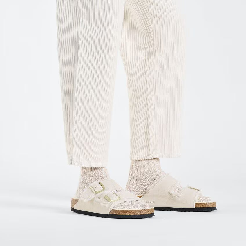 Birkenstock - Arizona Shearling Antique White