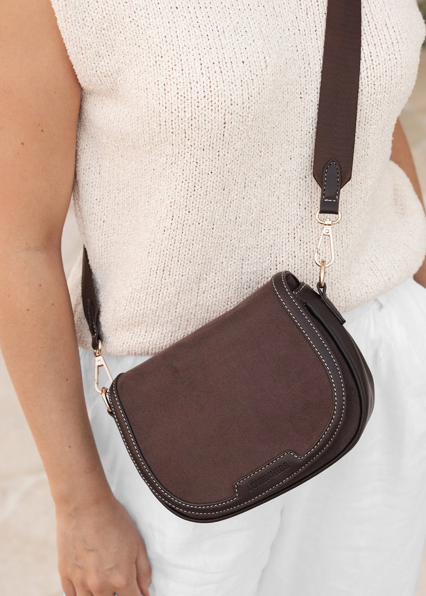 Louenhide - Jade Crossbody Chocolate