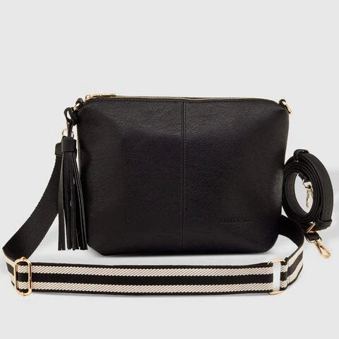 Louenhide - Daisy Stripe Crossbody Black