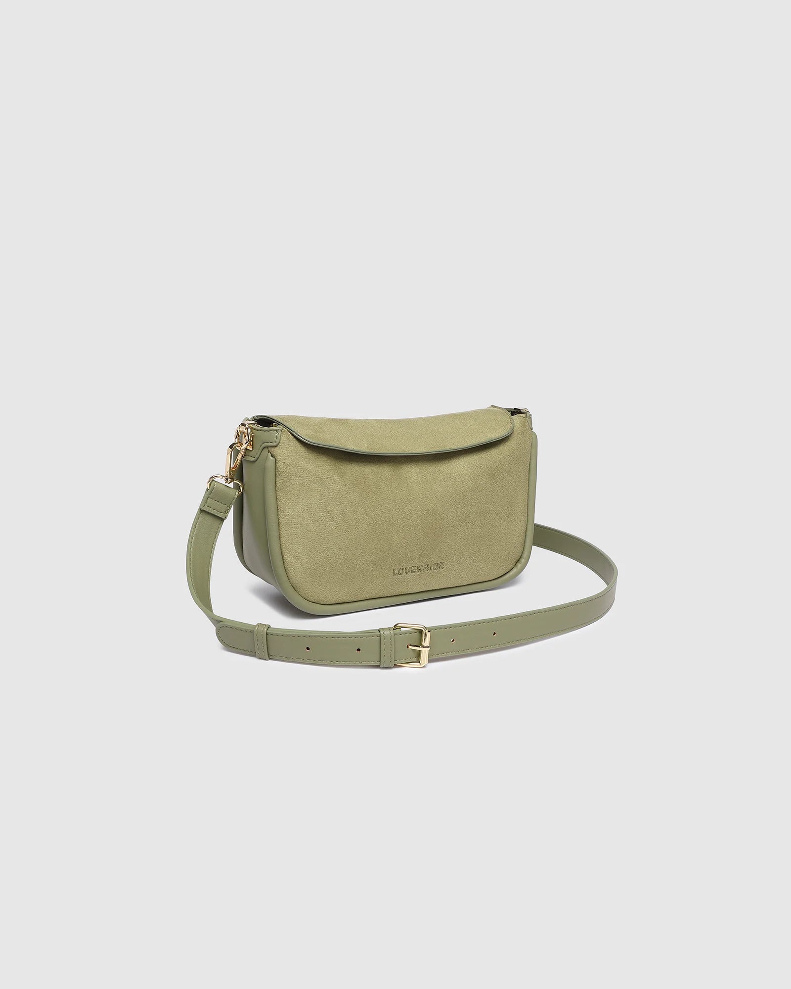 Louenhide - Saylor Crossbody Suede Green