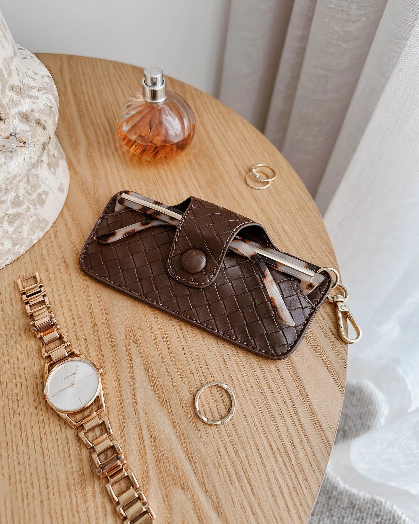 Louenhide - Skittle Sunglass Case Woven Chocolate