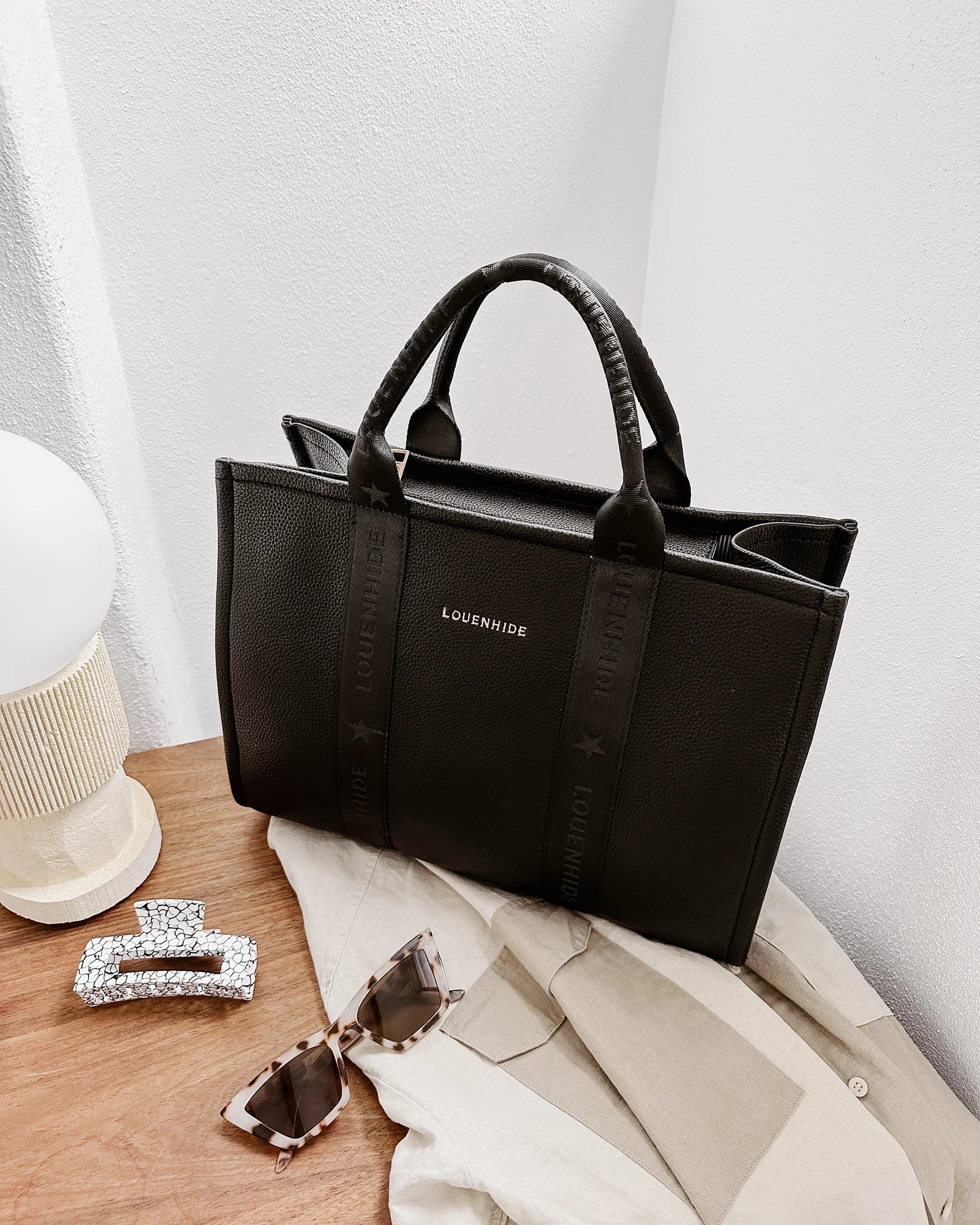 Louenhide - Manhattan Logo Tote Bag Black