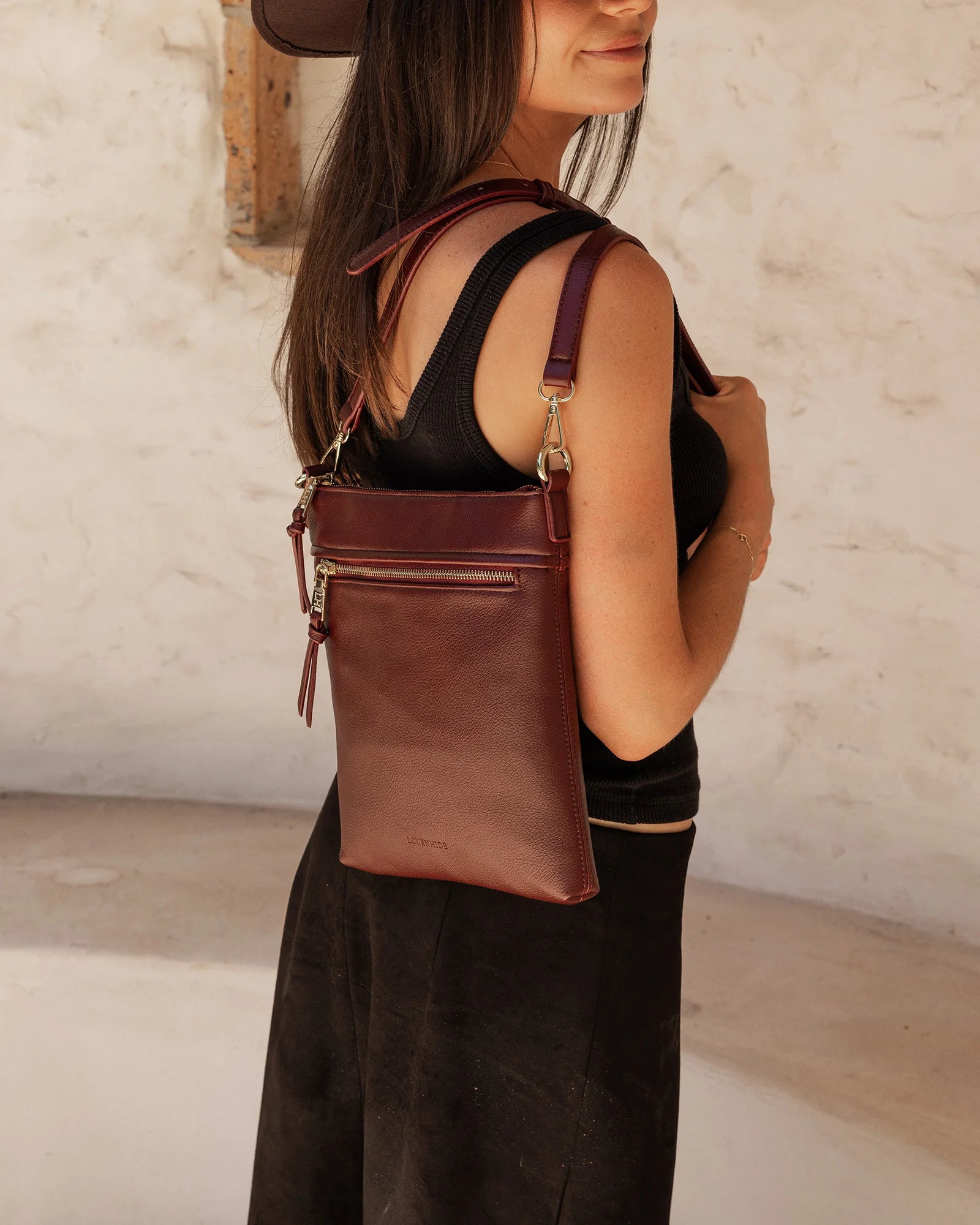 Louenhide - Cressida Crossbody Burgundy