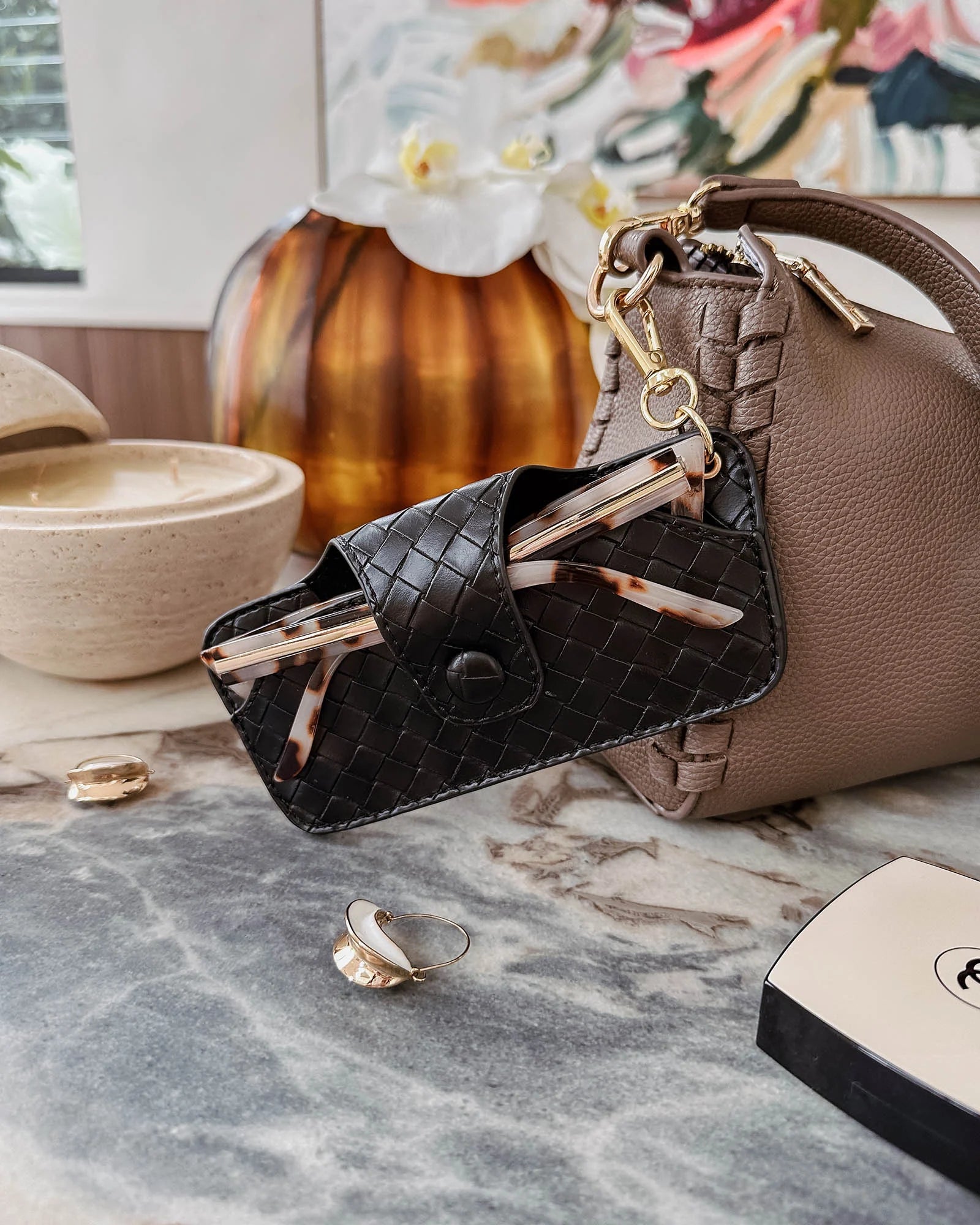 Louenhide - Skittle Sunglass Case Woven Black