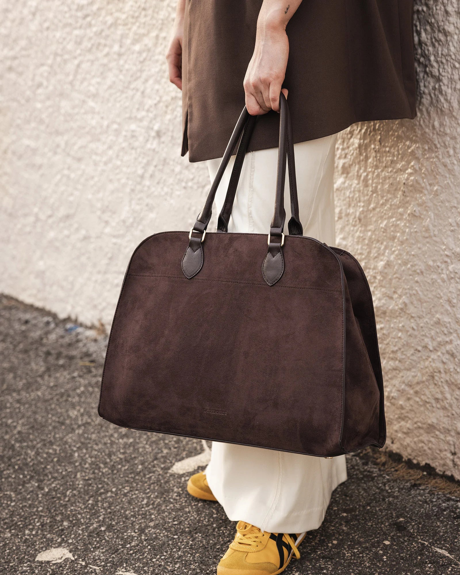 Louenhide - Blaire Tote Bag Suede Chocolate