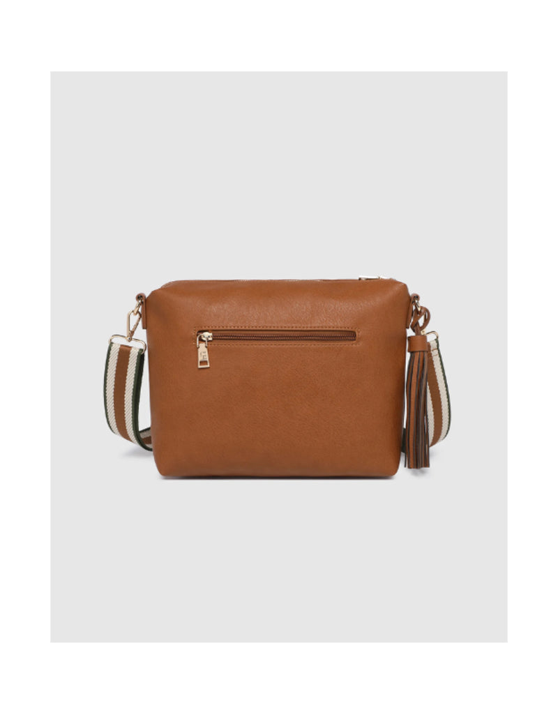 Louenhide - Daisy Stripe Crossbody Tan