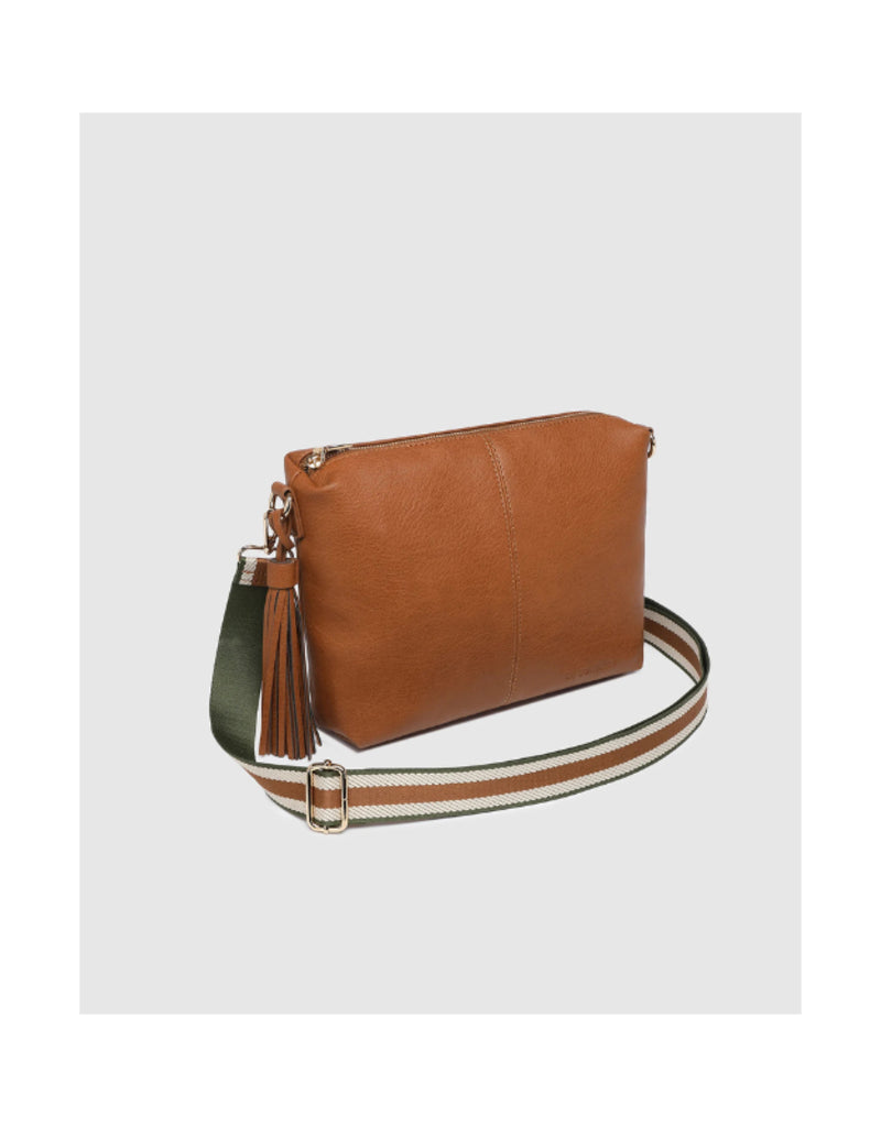 Louenhide - Daisy Stripe Crossbody Tan