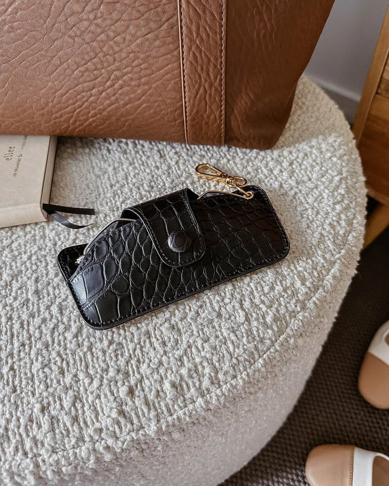 Louenhide - Skittle Sunglass Case Croc Black