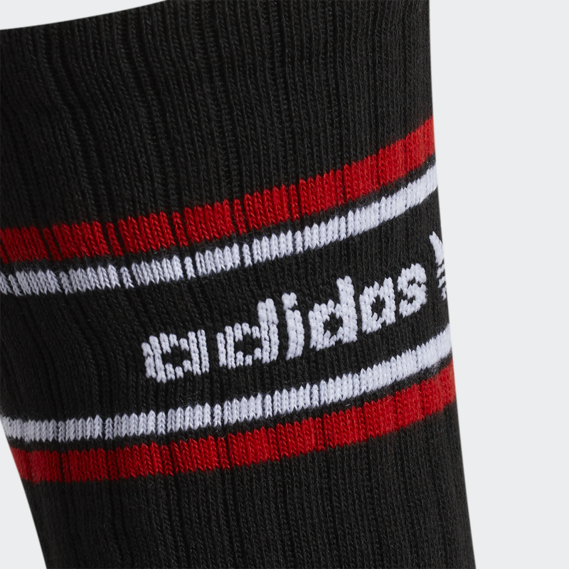 Adidas - Men's Original Forum Rib 3-Pack Crew Sock