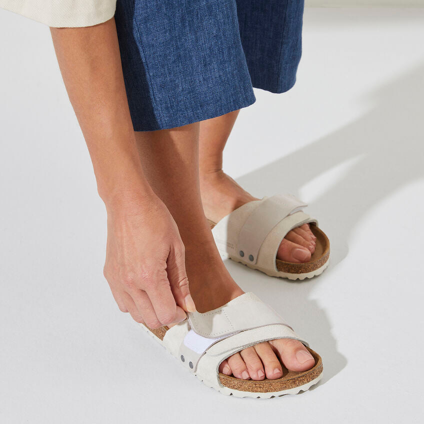 Birkenstock - Oita Suede Antique White