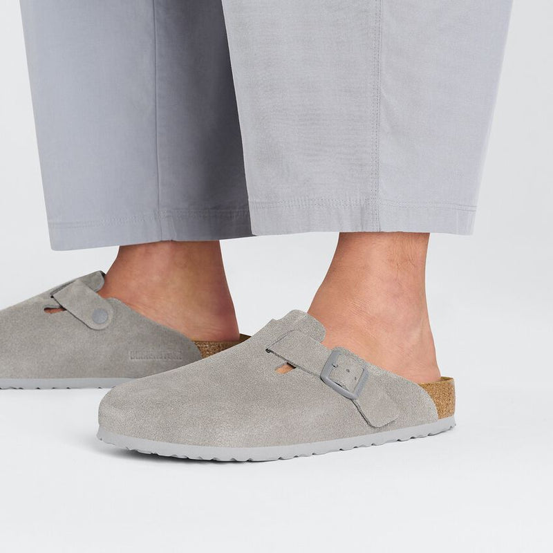 Birkenstock - Boston Suede Stone Coin