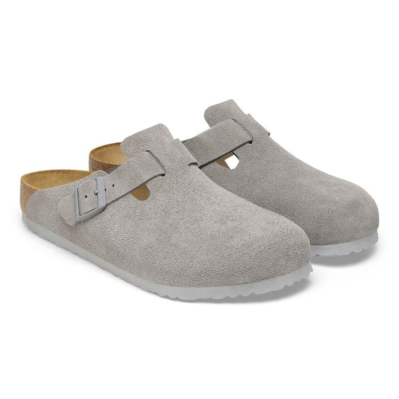 Birkenstock - Boston Suede Stone Coin