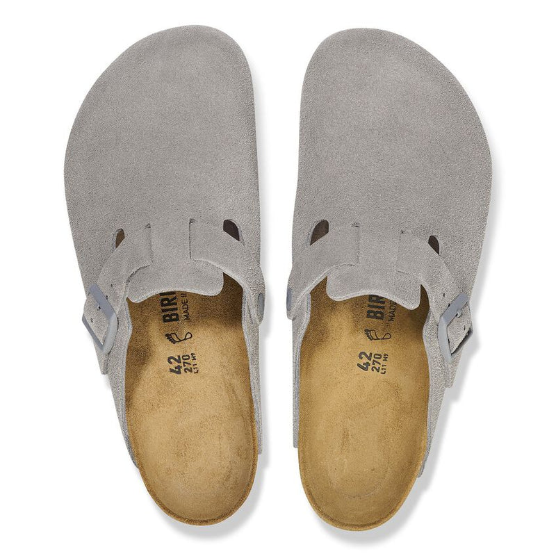 Birkenstock - Boston Suede Stone Coin