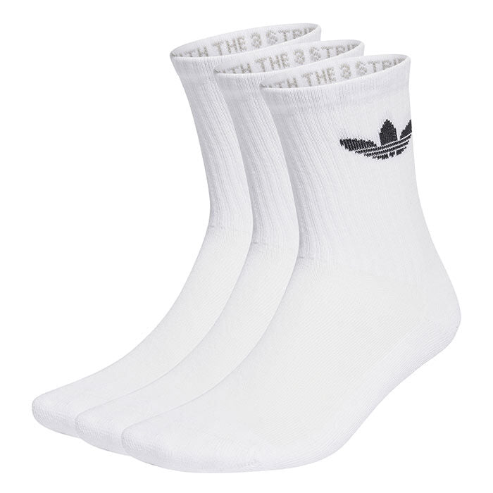 Adidas - Trefoil Cushion Crew Socks White