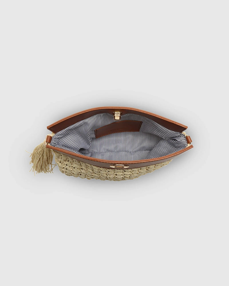 Louenhide - Fern Crossbody Raffia