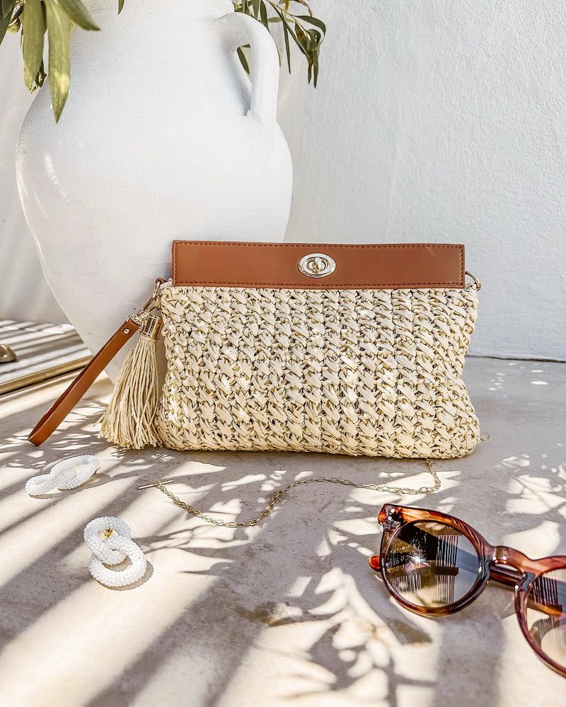 Louenhide - Fern Crossbody Raffia