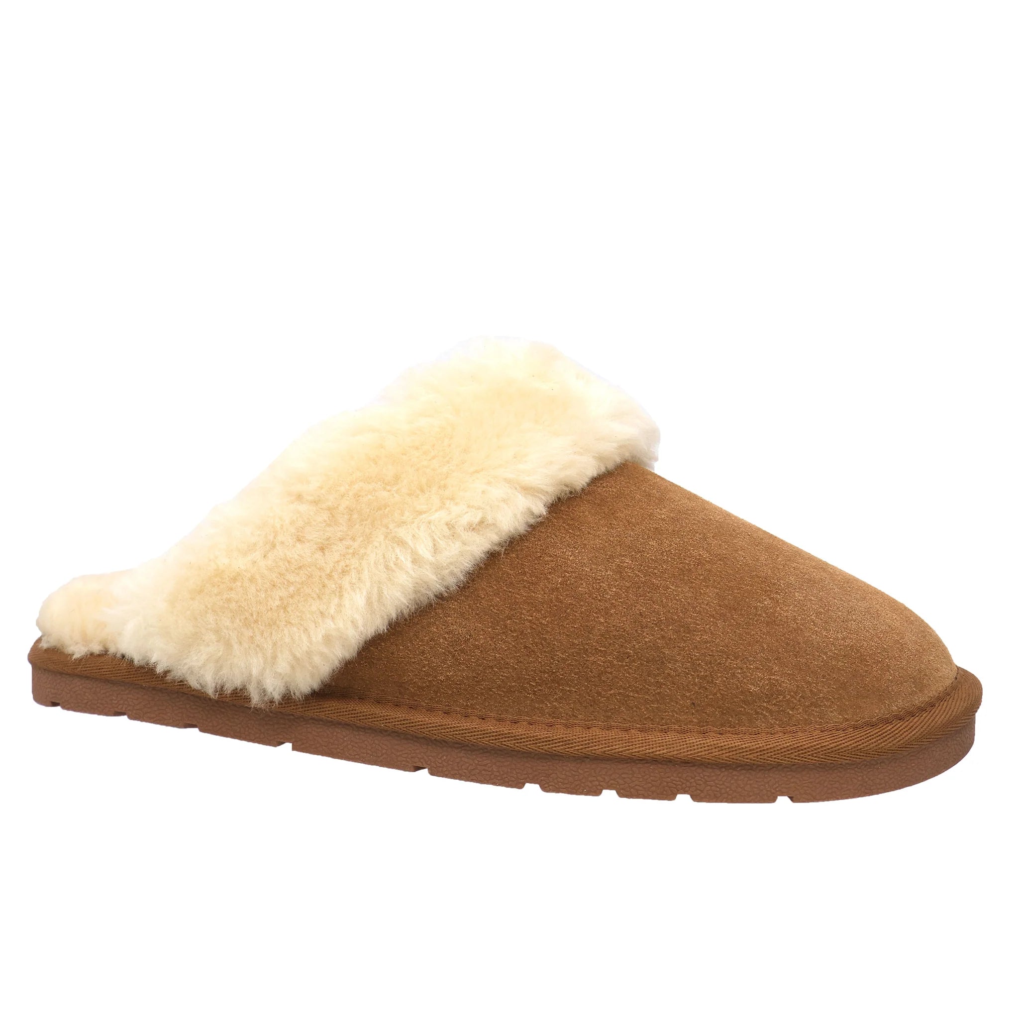 Snow Owl - Ayla Chestnut Suede