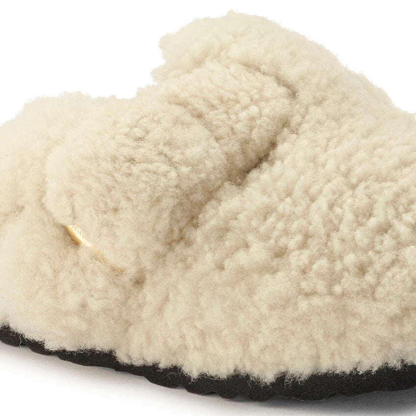 Birkenstock - Boston Big Buckle Teddy Eggshell Birkenstock - Boston Big Buckle Teddy Eggshell