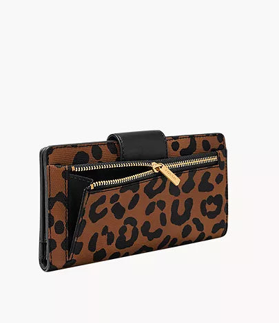 Fossil - Logan Tab Clutch leopard