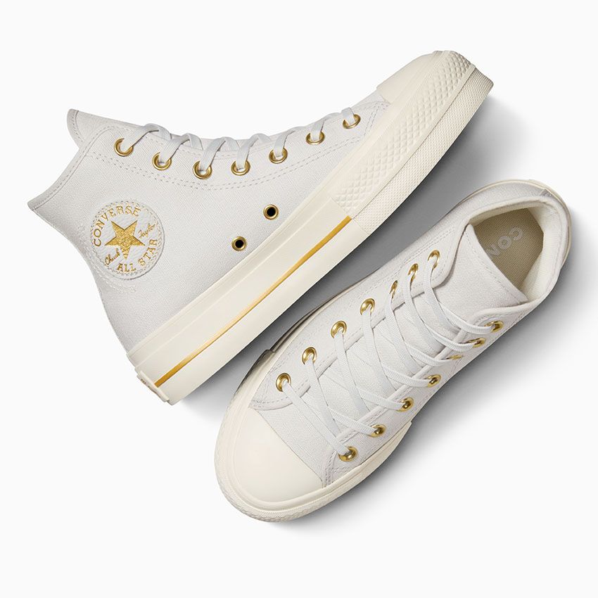 Converse - Chuck Taylor All Star Lift Hi Barely Grey/Gold