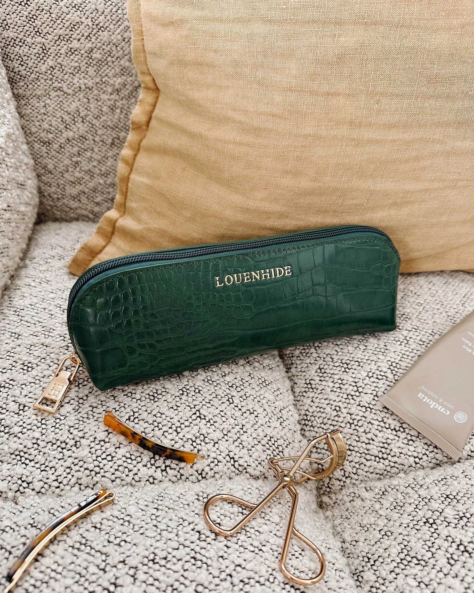 Louenhide - Jayne Makeup Bag Green
