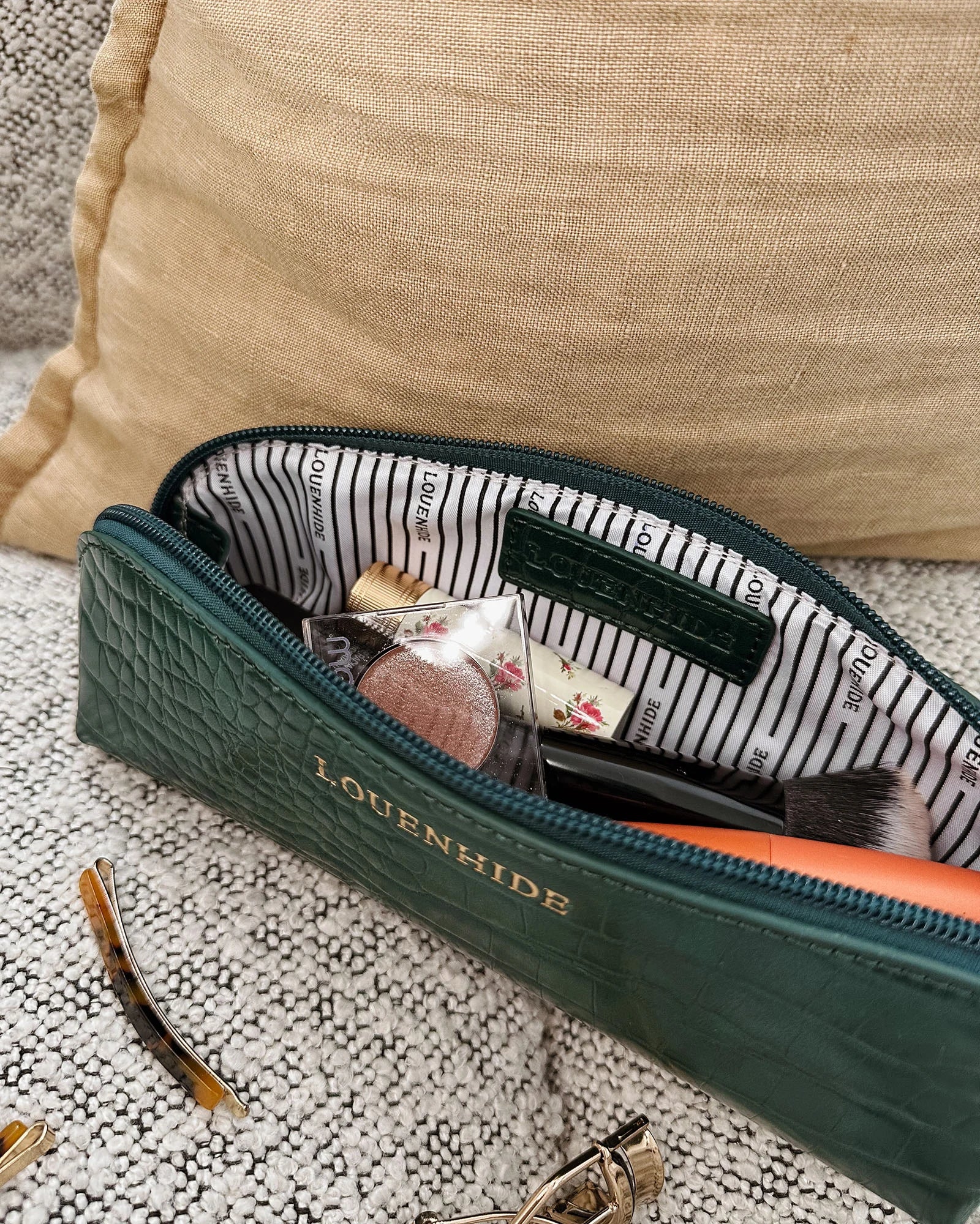 Louenhide - Jayne Makeup Bag Green