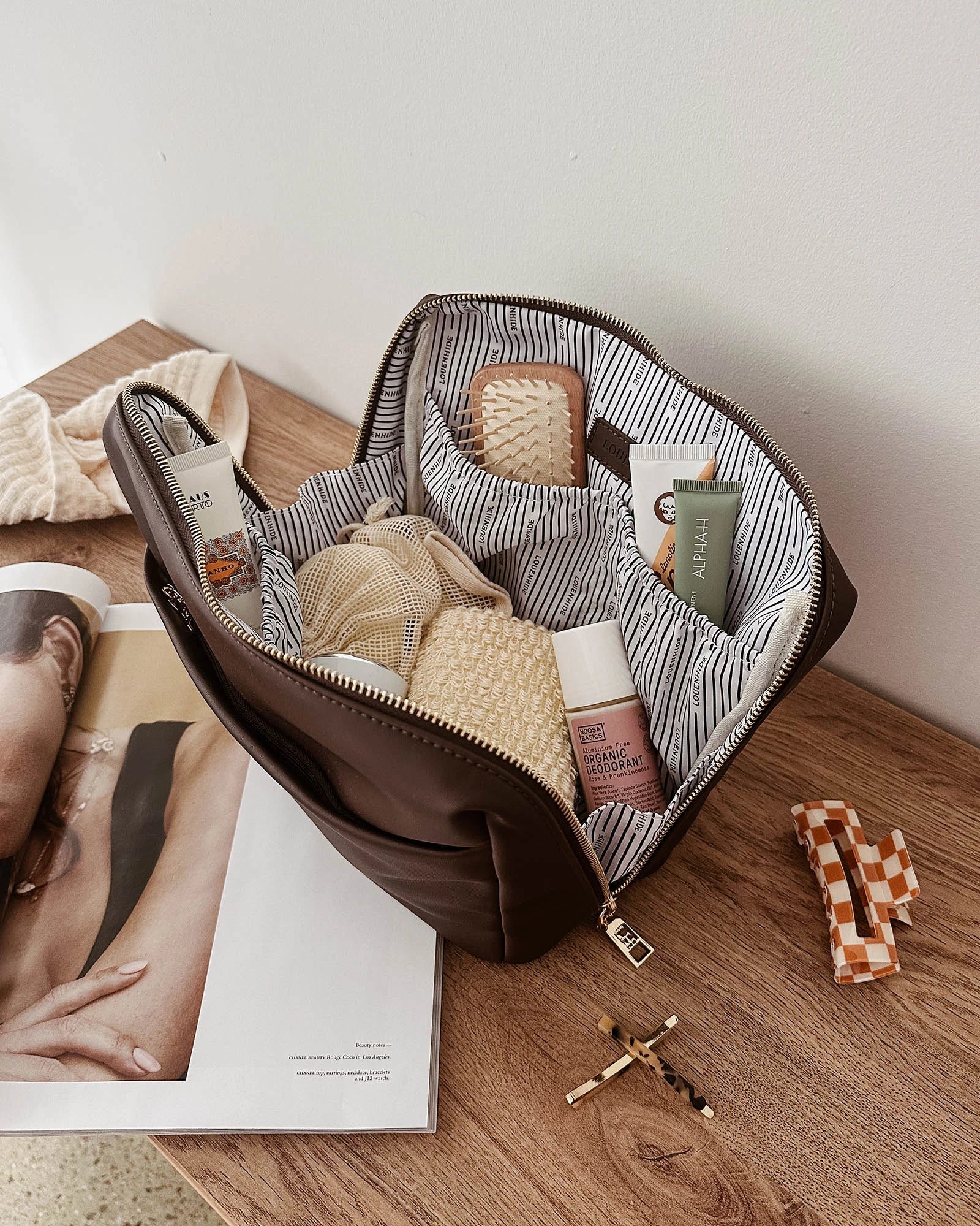 Louenhide - Vanessa Cosmetic Bag Chocolate