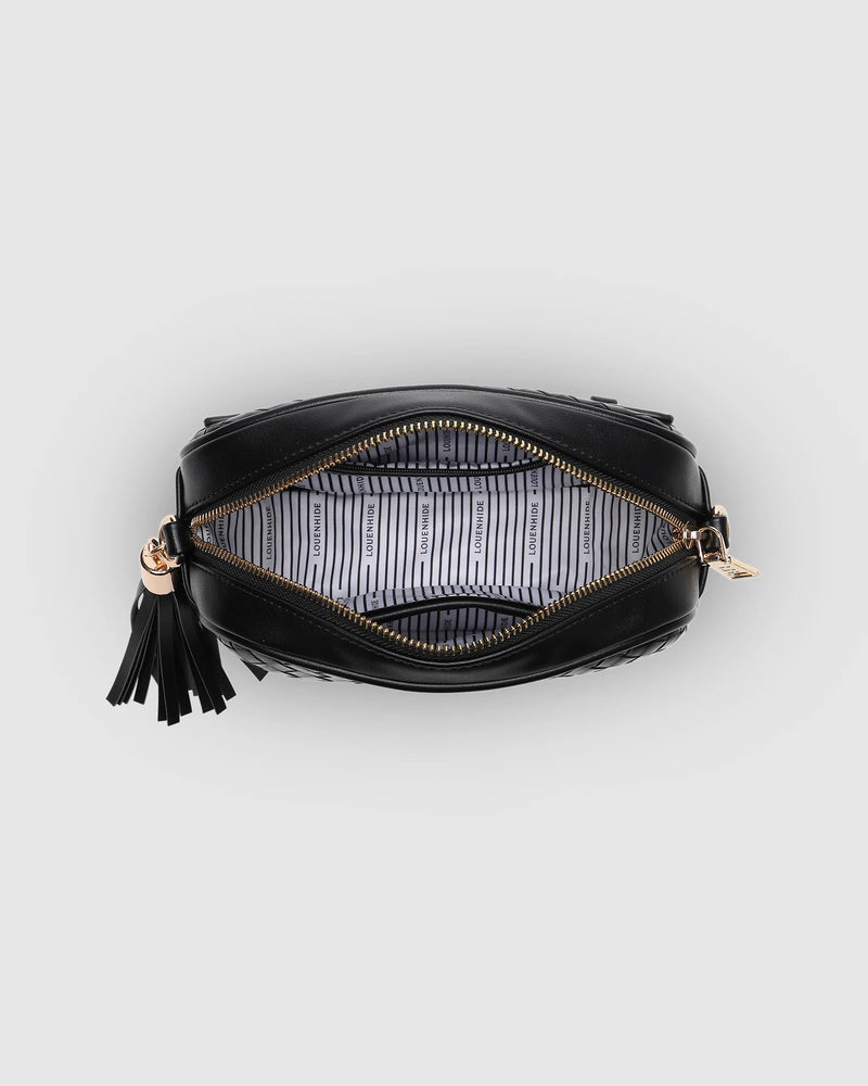 Louenhide - Jacinta Woven Crossbody Black