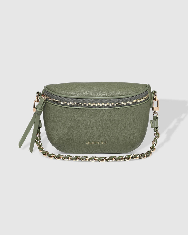 Khaki sling bag sale