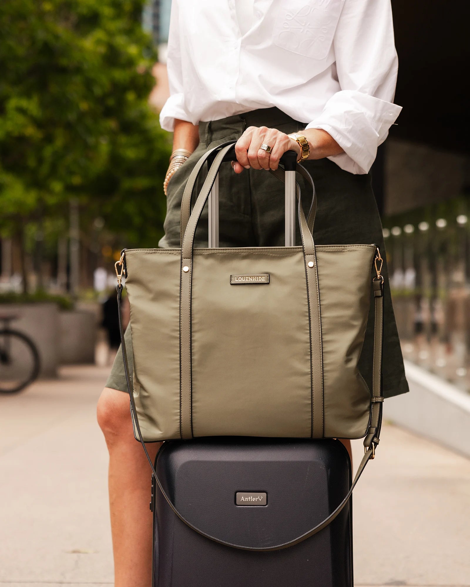 Louenhide - Nora Nylon Travel Tote Khaki
