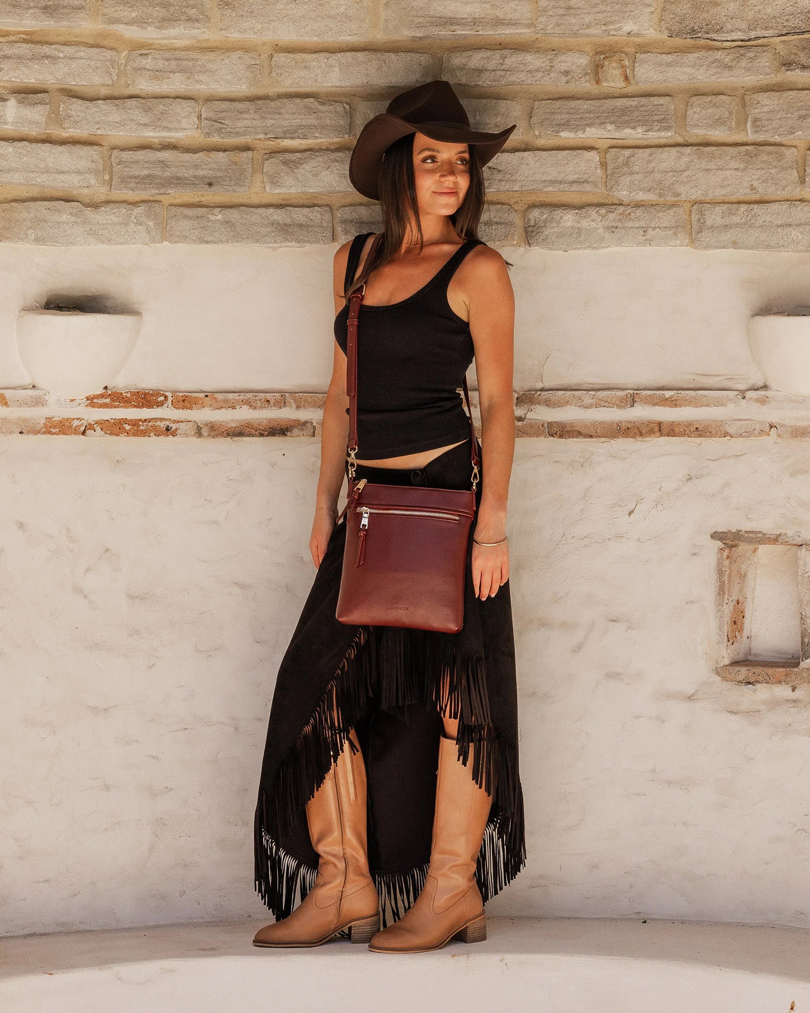 Louenhide - Cressida Crossbody Burgundy