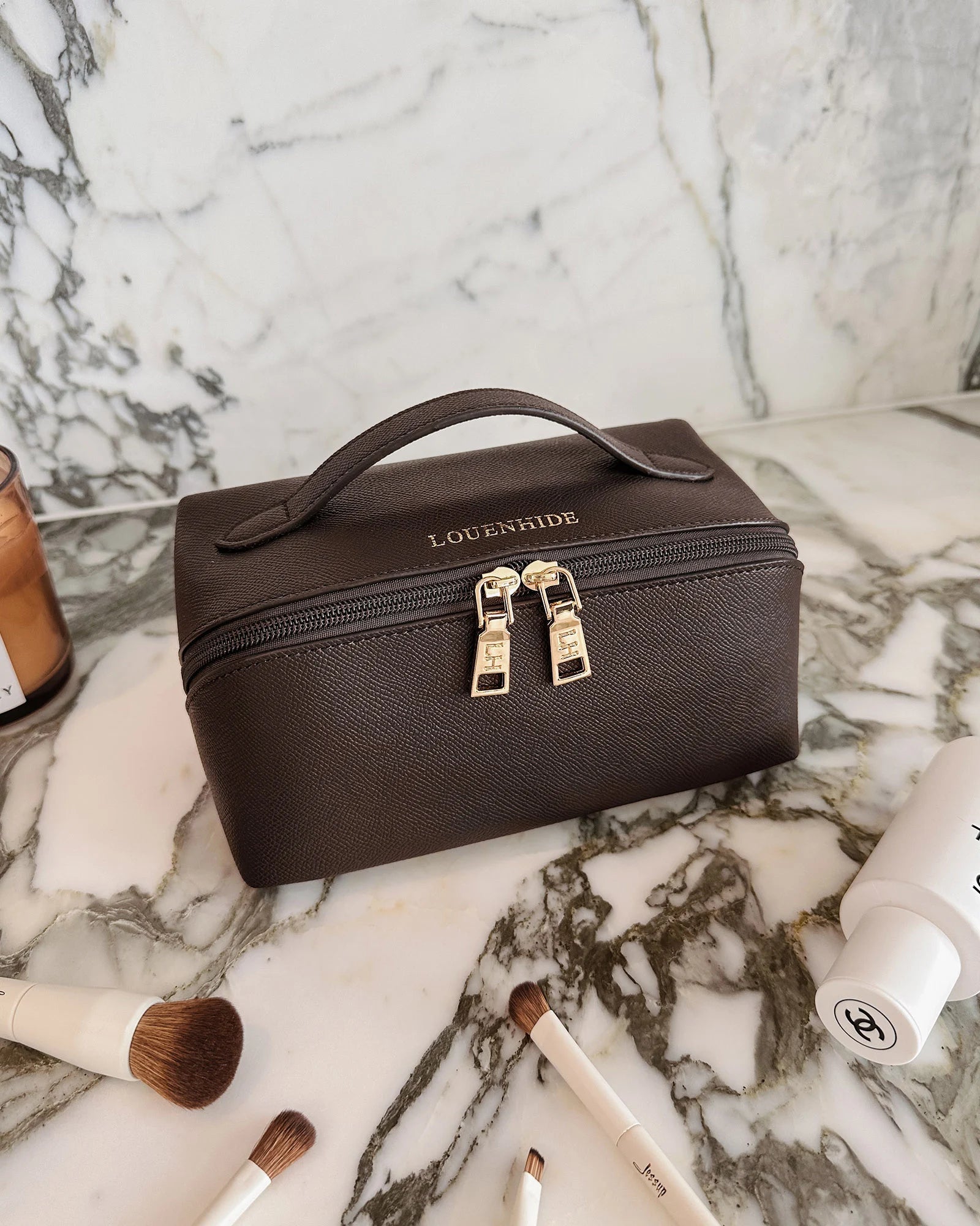 Louenhide - Ellis Makeup Bag Chocolate