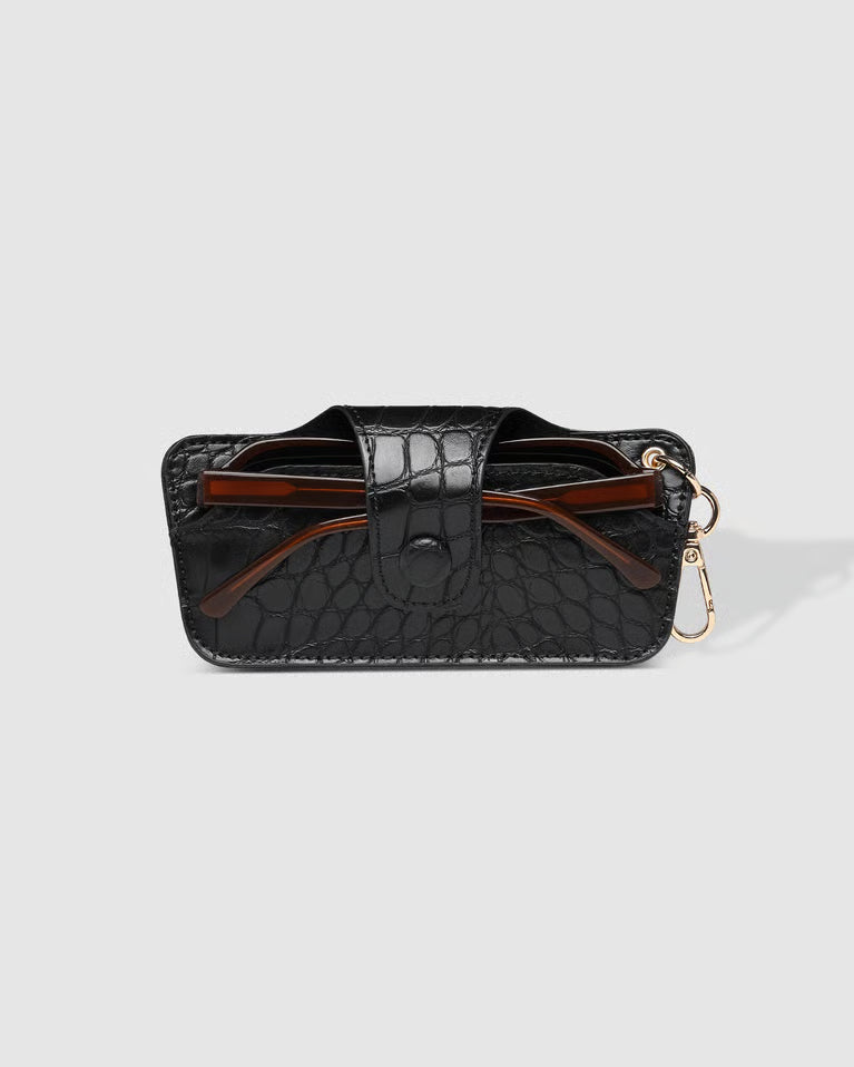 Louenhide - Skittle Sunglass Case Croc Black