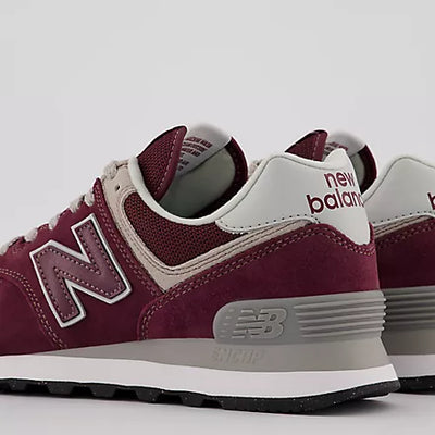 New Balance 574 Burgundy White